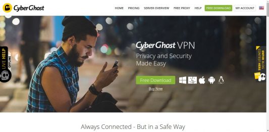 Обзор Бесплатного Cyberghost VPN Cyberghost VPN Site main page