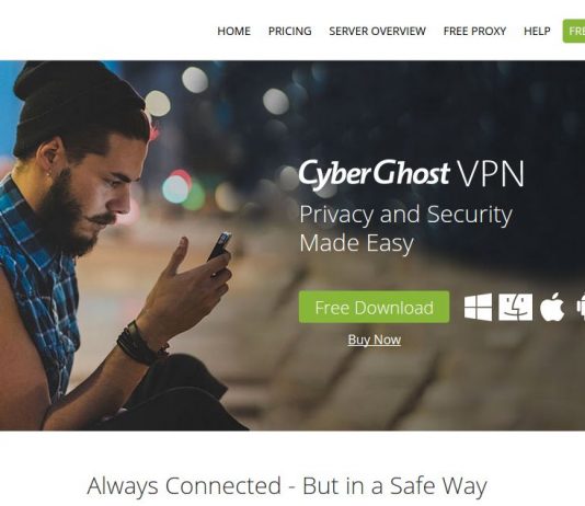 Обзор Бесплатного Cyberghost VPN Cyberghost VPN Site main page
