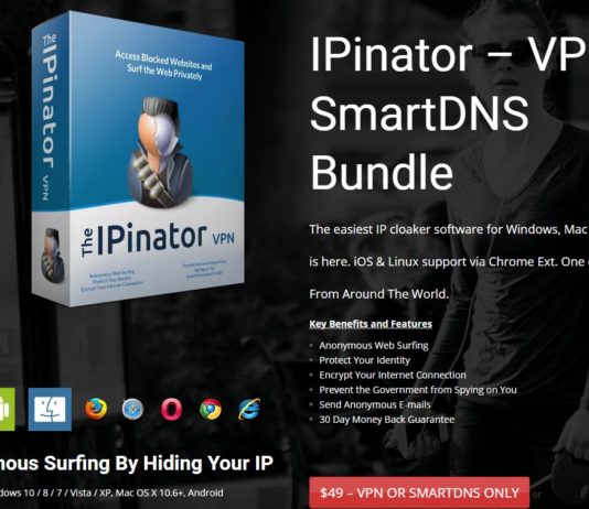 Пожизненная подписка IPinator VPN за $9 IPinator VPN