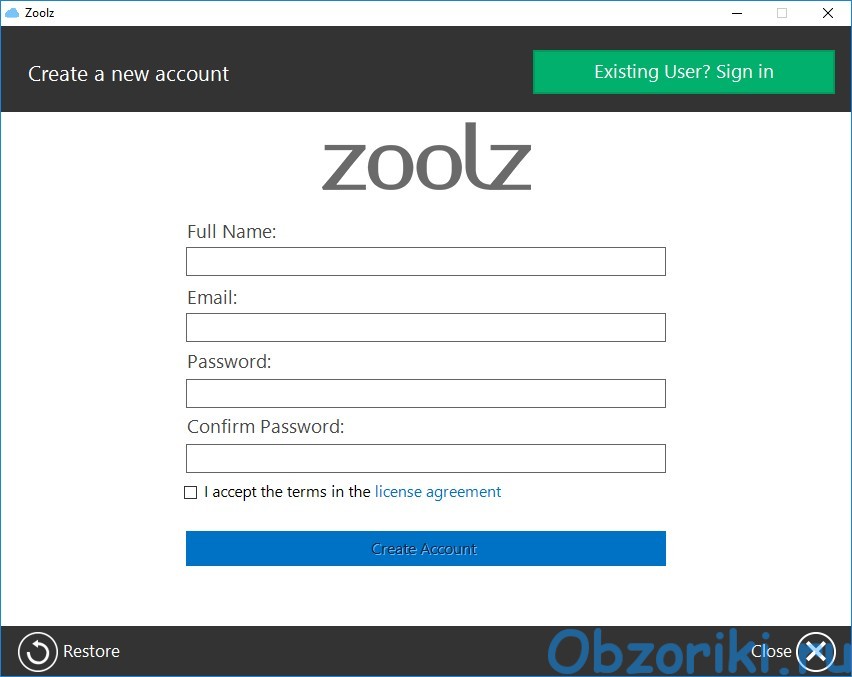 Zoolz New User