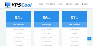 VPS Cool. Акция. 1GB KVM от $2 в месяц VPS Cool Сайт