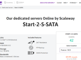 Benchmarks of Start-2-S-SATA from Online.net Scaleway Start-2-S-SATA