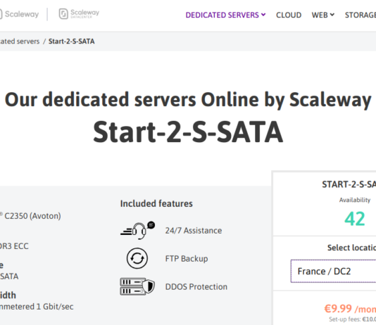 Benchmarks of Start-2-S-SATA from Online.net Scaleway Start-2-S-SATA